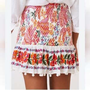 Farm Rio Banana Mini Skirt size M
